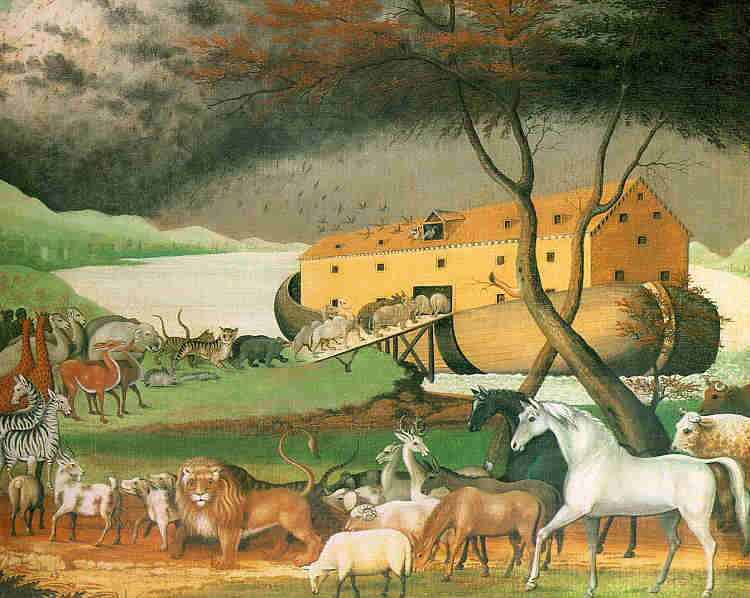 Noah's Ark, by Edward Hicks, 1846, oil on canvas, Philadelphia Museum of Art