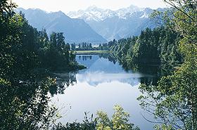 Mount Cook reflected in the still waters of Lake Matheson, New Zealand