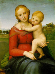 Mary the Mother of Jesus as depicted by Raphael (1483-1520)