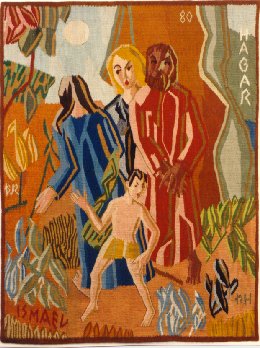 "Ismael og Hagar" (1980), a wall-hanging by Ragnfrid Rise Hoel.